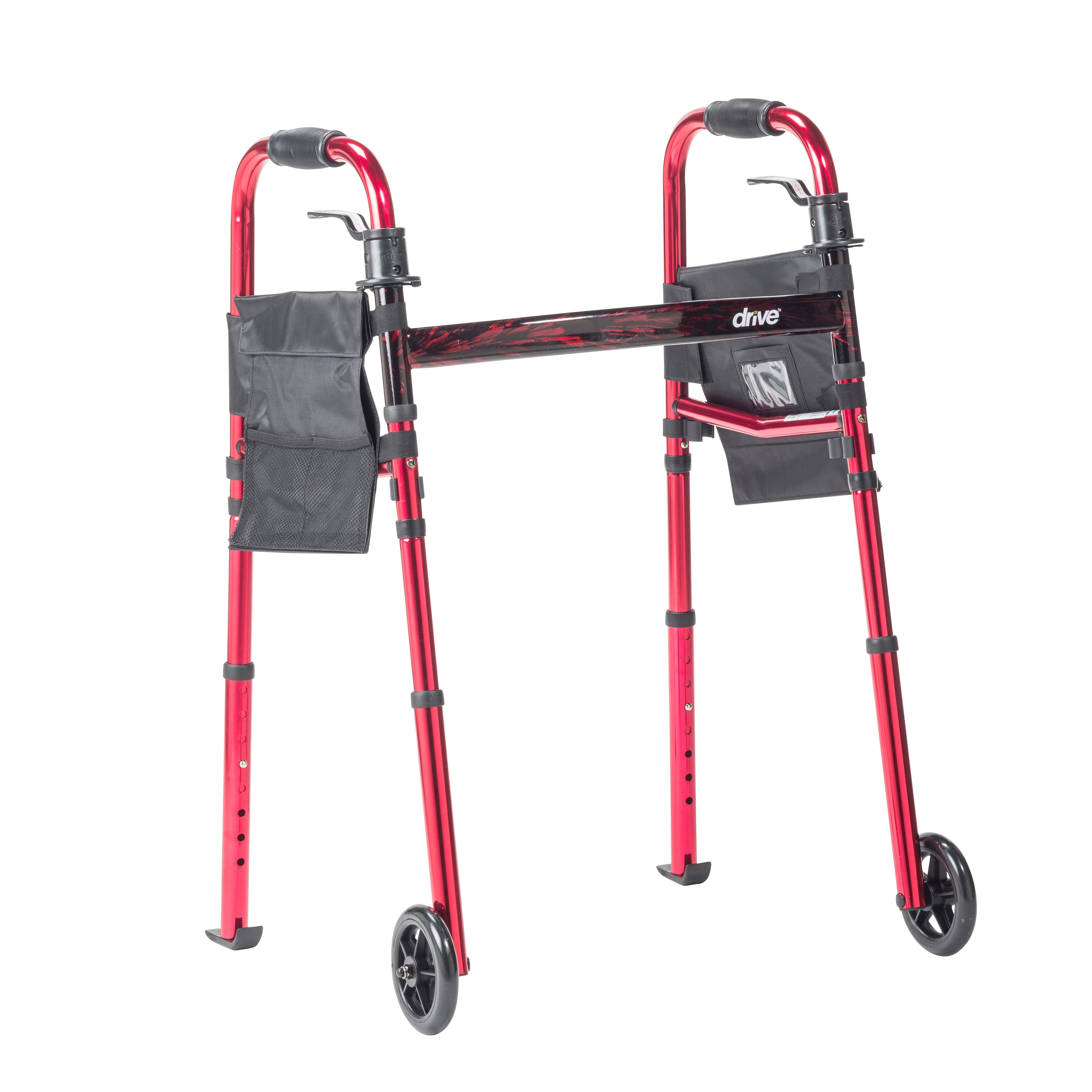 Deluxe Folding Travel Walker with 5