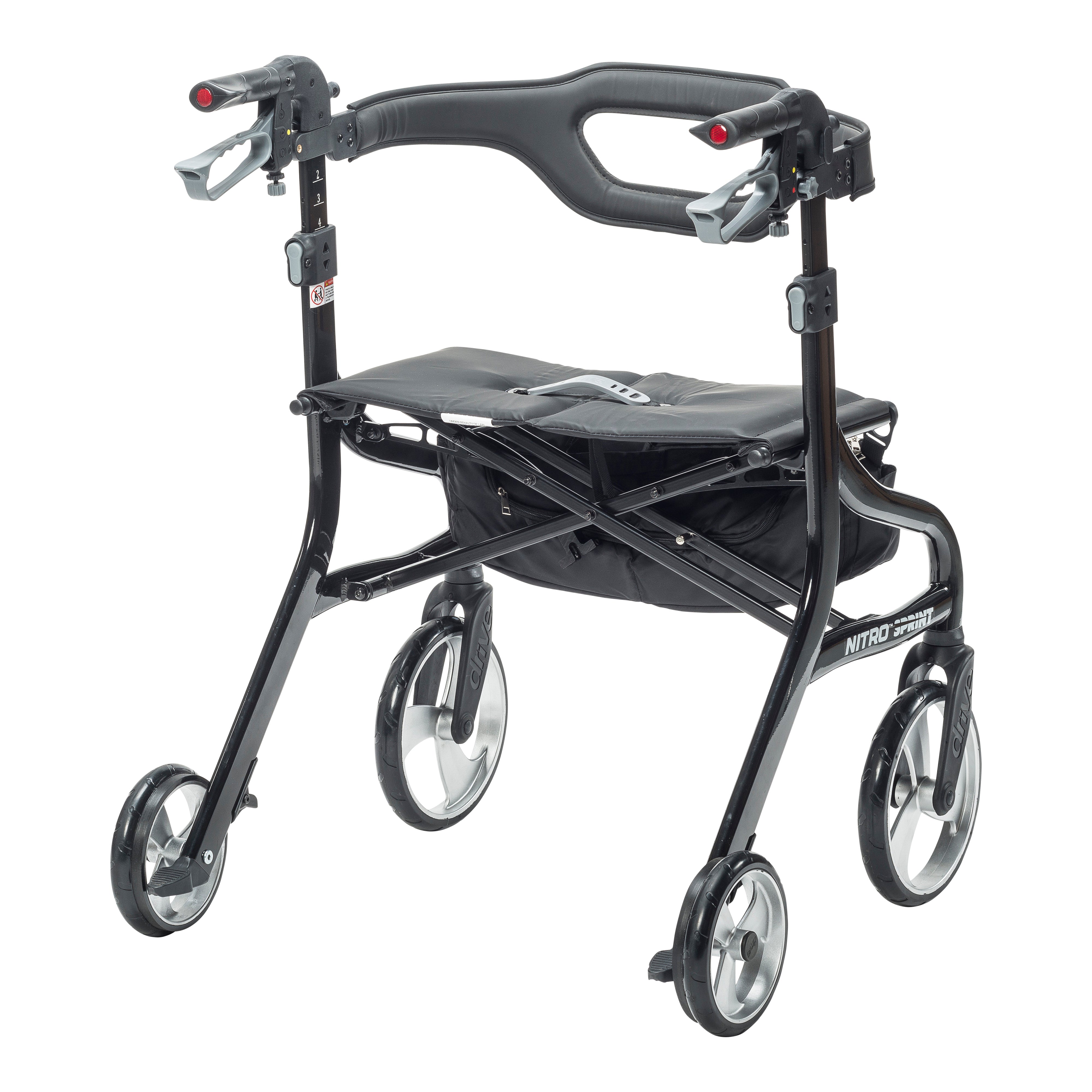 Nitro® HD Heavy Duty Rollator, Large Frame | Drive Medical at Home