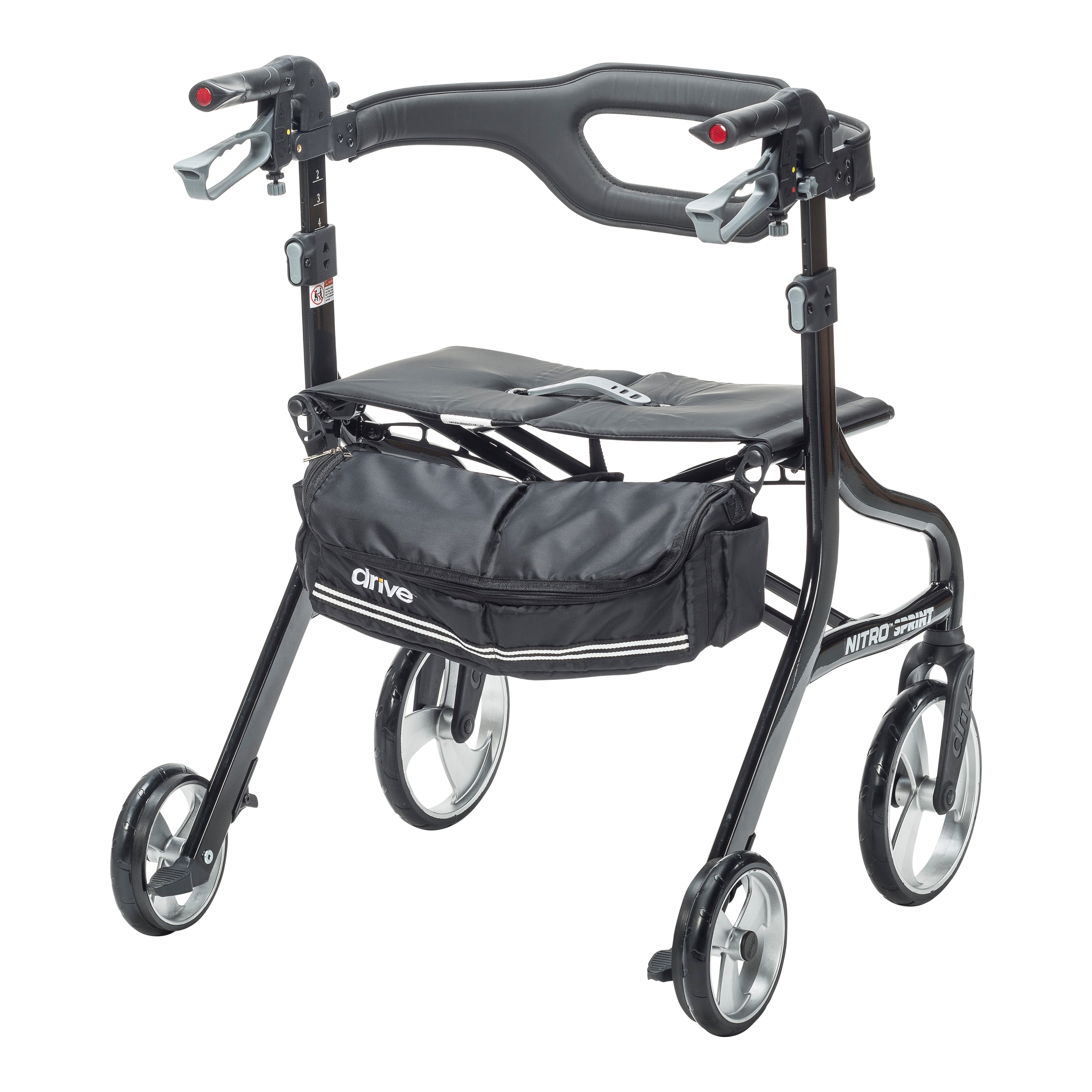 Nitro® HD Heavy Duty Rollator, Large Frame | Drive Medical at Home