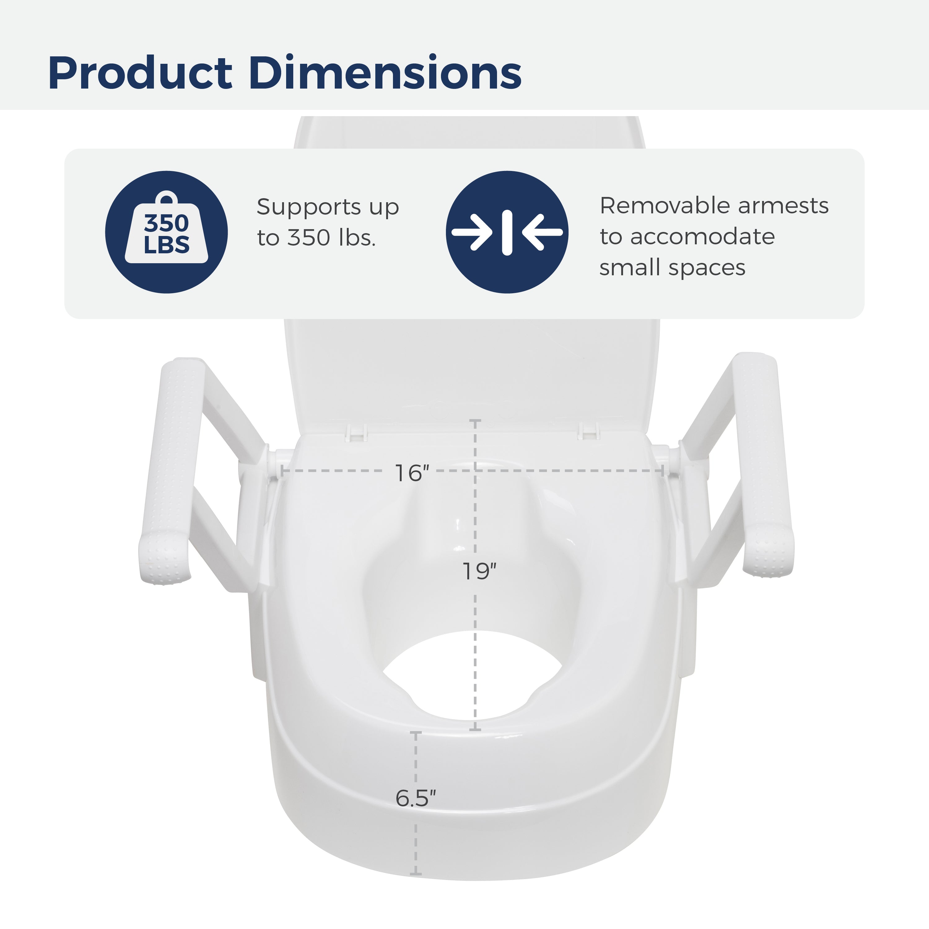 PreserveTech™ Universal Raised Toilet Seat | Drive Medical at Home