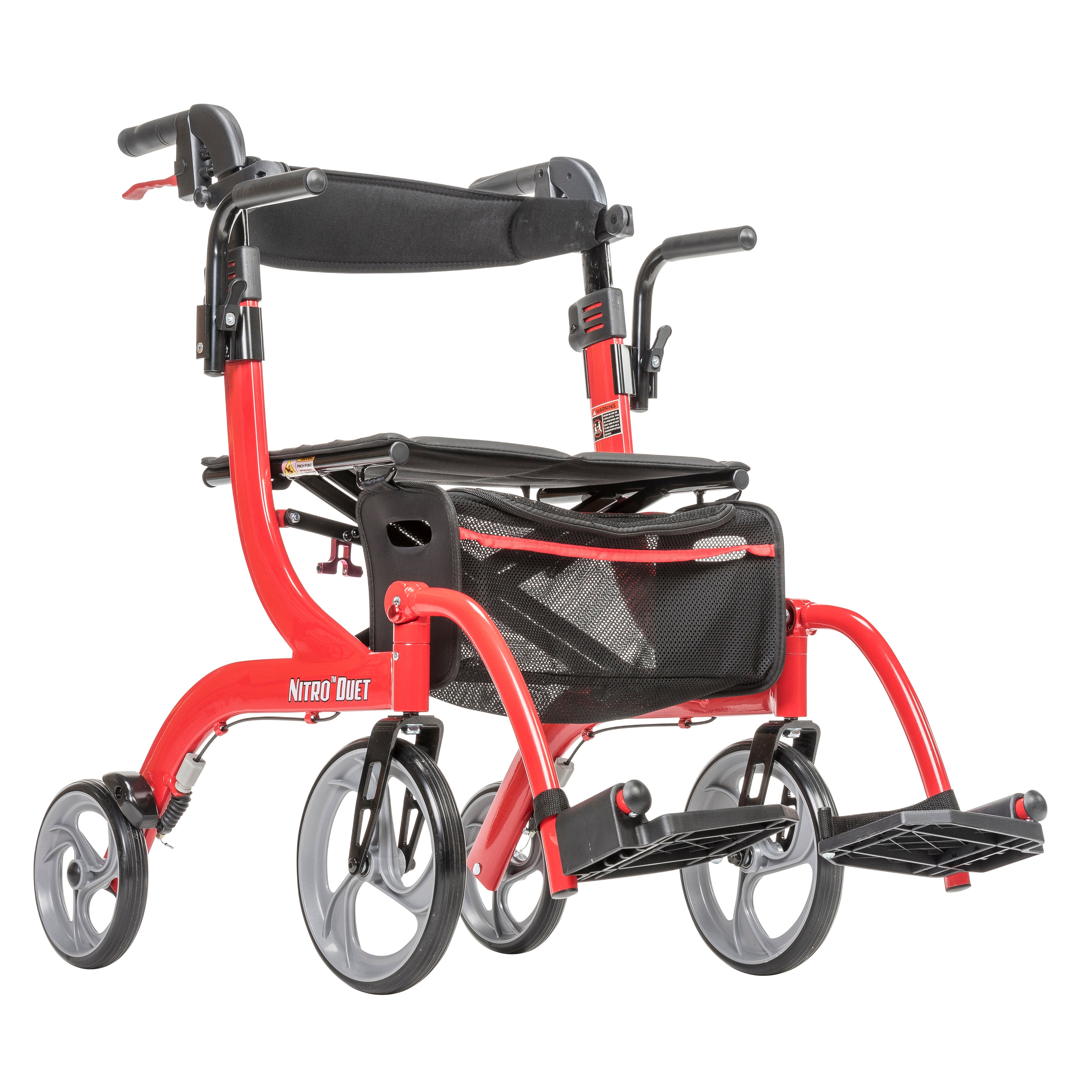 Nitro® Duet Rollator & Transport Chair Combo | Drive Medical at